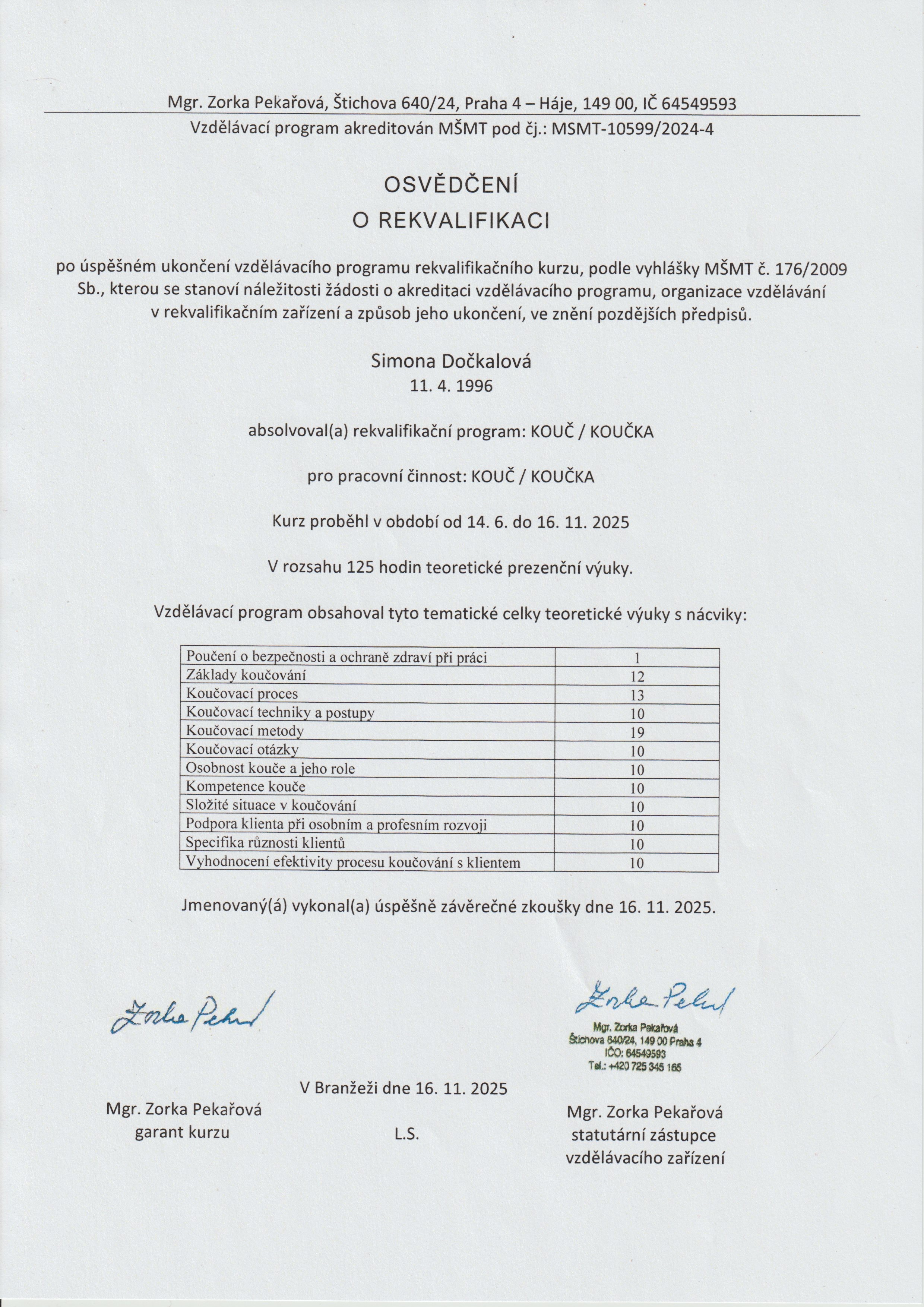 Osvědčení o rekvalifikaci_koučink